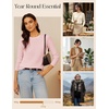 image:imageGRACE KARIN Cashmere Sweaters for Women Merino Wool Soft Fall Sweater TopLight Pink