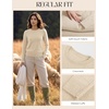 image:imageGRACE KARIN Cashmere Sweaters for Women Merino Wool Soft Fall Sweater TopOatmeal