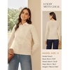 image:imageGRACE KARIN Cashmere Sweaters for Women Merino Wool Soft Fall Sweater TopOatmeal