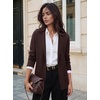 image:imageGRACE KARIN Sweater Blazers for Women 2026 Business Casual Wool Suit JacketCoffee