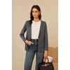 image:imageGRACE KARIN Sweater Blazers for Women 2026 Business Casual Wool Suit JacketDeep Grey