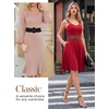 image:imageGRACE KARIN Wide Belt for Women Suede Elastic Chunky Belts with BuckleBlackbrown