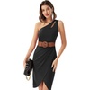 image:imageGRACE KARIN Wide Belt for Women Suede Elastic Chunky Belts with BuckleSuedebrown
