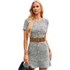 image:imageGRACE KARIN Wide Belt for Women Suede Elastic Chunky Belts with BuckleSuedekhaki