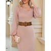 image:imageGRACE KARIN Wide Belt for Women Suede Elastic Chunky Belts with BuckleSuedekhaki