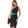 image:imageGRACE KARIN Wide Belt for Women Suede Elastic Chunky Belts with BuckleSuedeteal