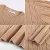 image:imageGRACE KARIN Women 100 Merino Wool Sweater Cable Long Sleeve Sweaters Crew Neck Casual Fall Fashion Clothes OutfitsCamel