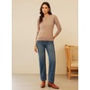 image:imageGRACE KARIN Women 100 Merino Wool Sweater Cable Long Sleeve Sweaters Crew Neck Casual Fall Fashion Clothes OutfitsCamel