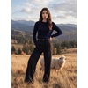 image:imageGRACE KARIN Women 100 Merino Wool Sweater Cable Long Sleeve Sweaters Crew Neck Casual Fall Fashion Clothes OutfitsNavy Blue