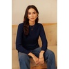 image:imageGRACE KARIN Women 100 Merino Wool Sweater Cable Long Sleeve Sweaters Crew Neck Casual Fall Fashion Clothes OutfitsNavy Blue