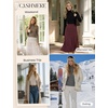 image:imageGRACE KARIN Women Cashmere Sweaters Turtleneck Merino Wool Dressy PulloverBeige