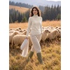 image:imageGRACE KARIN Women Cashmere Sweaters Turtleneck Merino Wool Dressy PulloverBeige