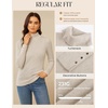 image:imageGRACE KARIN Women Cashmere Sweaters Turtleneck Merino Wool Dressy PulloverBeige
