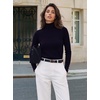 image:imageGRACE KARIN Women Cashmere Sweaters Turtleneck Merino Wool Dressy PulloverNavy Blue