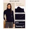 image:imageGRACE KARIN Women Cashmere Sweaters Turtleneck Merino Wool Dressy PulloverNavy Blue