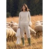 image:imageGRACE KARIN Women Merino Wool Sweaters Crewneck Winter Fall Layer PulloverBeige