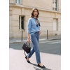 image:imageGRACE KARIN Women Merino Wool Sweaters Crewneck Winter Fall Layer PulloverLight Blue