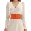 image:imageGRACE KARIN Women Wide Elastic Vintage Belt Corset SnapButton WaistbandOrange