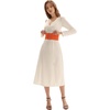 image:imageGRACE KARIN Women Wide Elastic Vintage Belt Corset SnapButton WaistbandOrange