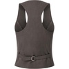 image:imageGRACE KARIN Womens Suit Vest Top Dressy Casual Sleeveless Button Waistcoat Fromal Steampunk Blazer for Work OfficeGray Brown