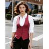 image:imageGRACE KARIN Womens Suit Vest Top Dressy Casual Sleeveless Button Waistcoat Fromal Steampunk Blazer for Work OfficeMaroon