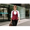 image:imageGRACE KARIN Womens Suit Vest Top Dressy Casual Sleeveless Button Waistcoat Fromal Steampunk Blazer for Work OfficeMaroon