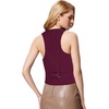 image:imageGRACE KARIN Womens Suit Vest Top Dressy Casual Sleeveless Button Waistcoat Fromal Steampunk Blazer for Work OfficePurple Red Plaid