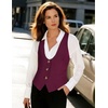 image:imageGRACE KARIN Womens Suit Vest Top Dressy Casual Sleeveless Button Waistcoat Fromal Steampunk Blazer for Work OfficePurple Red Plaid