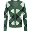 Plaid Green White