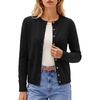 image:imageGRACE KARIN Cashmere Cardigan Sweaters for Women Merino Wool Fall SweatersBlack
