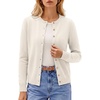 image:imageGRACE KARIN Cashmere Cardigan Sweaters for Women Merino Wool Fall SweatersCream White