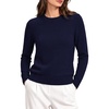 image:imageGRACE KARIN Cashmere Sweaters for Women Merino Wool Soft Fall Sweater TopNavy Blue