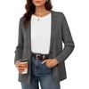 image:imageGRACE KARIN Sweater Blazers for Women 2026 Business Casual Wool Suit JacketDeep Grey