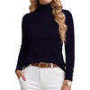 image:imageGRACE KARIN Women Cashmere Sweaters Turtleneck Merino Wool Dressy PulloverNavy Blue