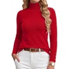 image:imageGRACE KARIN Women Cashmere Sweaters Turtleneck Merino Wool Dressy PulloverRed