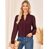 image:imageGRACE KARIN Blouses for Women Dressy Casual Business Casual OutfitsBurgundy