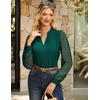 image:imageGRACE KARIN Blouses for Women Dressy Casual Business Casual OutfitsGreen