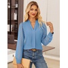 image:imageGRACE KARIN Blouses for Women Dressy Casual Business Casual OutfitsHaze Blue