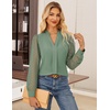 image:imageGRACE KARIN Blouses for Women Dressy Casual Business Casual OutfitsPea Green