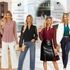 image:imageGRACE KARIN Blouses for Women Dressy Casual Business Casual OutfitsPeacock Blue