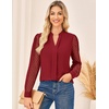 image:imageGRACE KARIN Blouses for Women Dressy Casual Business Casual OutfitsRed