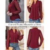 image:imageGRACE KARIN Blouses for Women Dressy Casual Business Casual OutfitsWine Red
