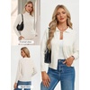 image:imageGRACE KARIN Cardigan Sweaters for Women Lightweight Button Up Sweater Jacket Collared Teacher Outfits Early Fall FashionCream White