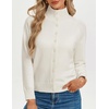 image:imageGRACE KARIN Cardigan Sweaters for Women Lightweight Button Up Sweater Jacket Collared Teacher Outfits Early Fall FashionCream White