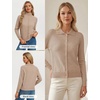 image:imageGRACE KARIN Cardigan Sweaters for Women Lightweight Button Up Sweater Jacket Collared Teacher Outfits Early Fall FashionKhaki