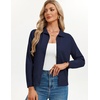image:imageGRACE KARIN Cardigan Sweaters for Women Lightweight Button Up Sweater Jacket Collared Teacher Outfits Early Fall FashionNavy Blue