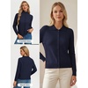 image:imageGRACE KARIN Cardigan Sweaters for Women Lightweight Button Up Sweater Jacket Collared Teacher Outfits Early Fall FashionNavy Blue