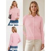 image:imageGRACE KARIN Cardigan Sweaters for Women Lightweight Button Up Sweater Jacket Collared Teacher Outfits Early Fall FashionPink