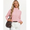image:imageGRACE KARIN Cardigan Sweaters for Women Lightweight Button Up Sweater Jacket Collared Teacher Outfits Early Fall FashionPink