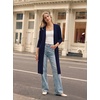image:imageGRACE KARIN Womens Long Cardigan Sweaters Lightweight Open Front Maxi Cardigans for Women Fall Fashion Outfits 2026Navy Blue